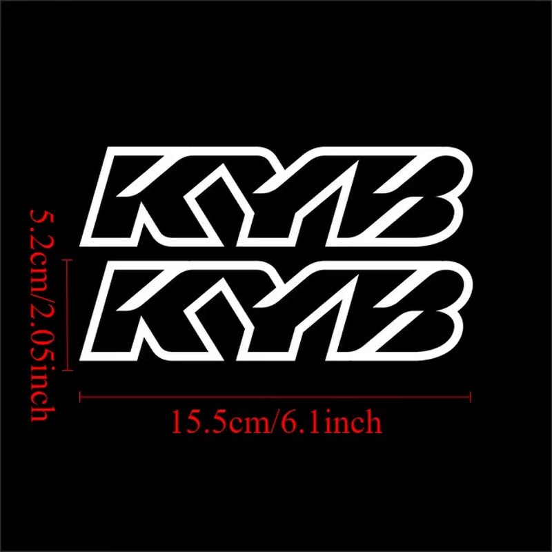 2PCS Motorcycle Front Forks Stickers for Motocross Kyb Wp Suspension Showa Decals for Yamaha Honda Suzuki Ktm Kawasaki Benelli