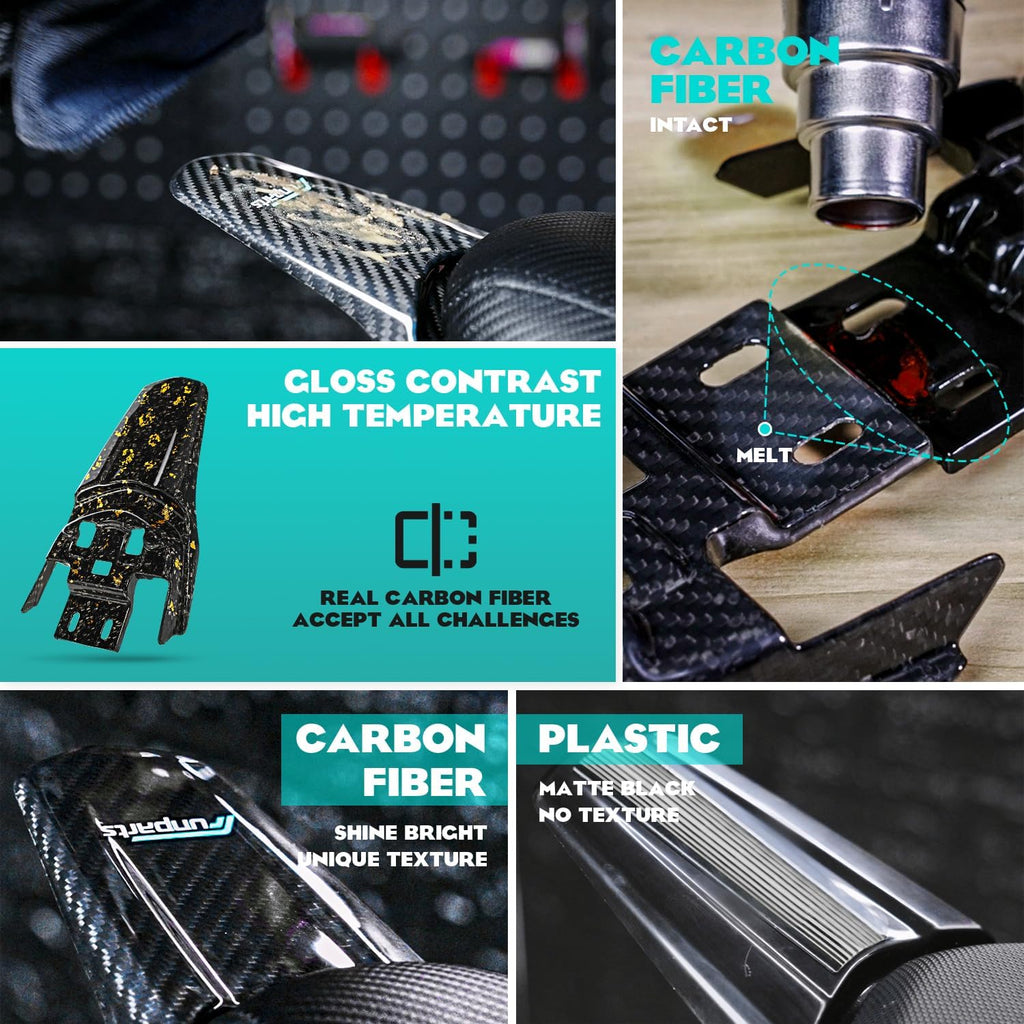 Dirt Bike Rear Fender Mud Guard Carbon Fiber for Surron Sur Ron Light Bee X/S X260 X160 Electric Dirt Bike Gold