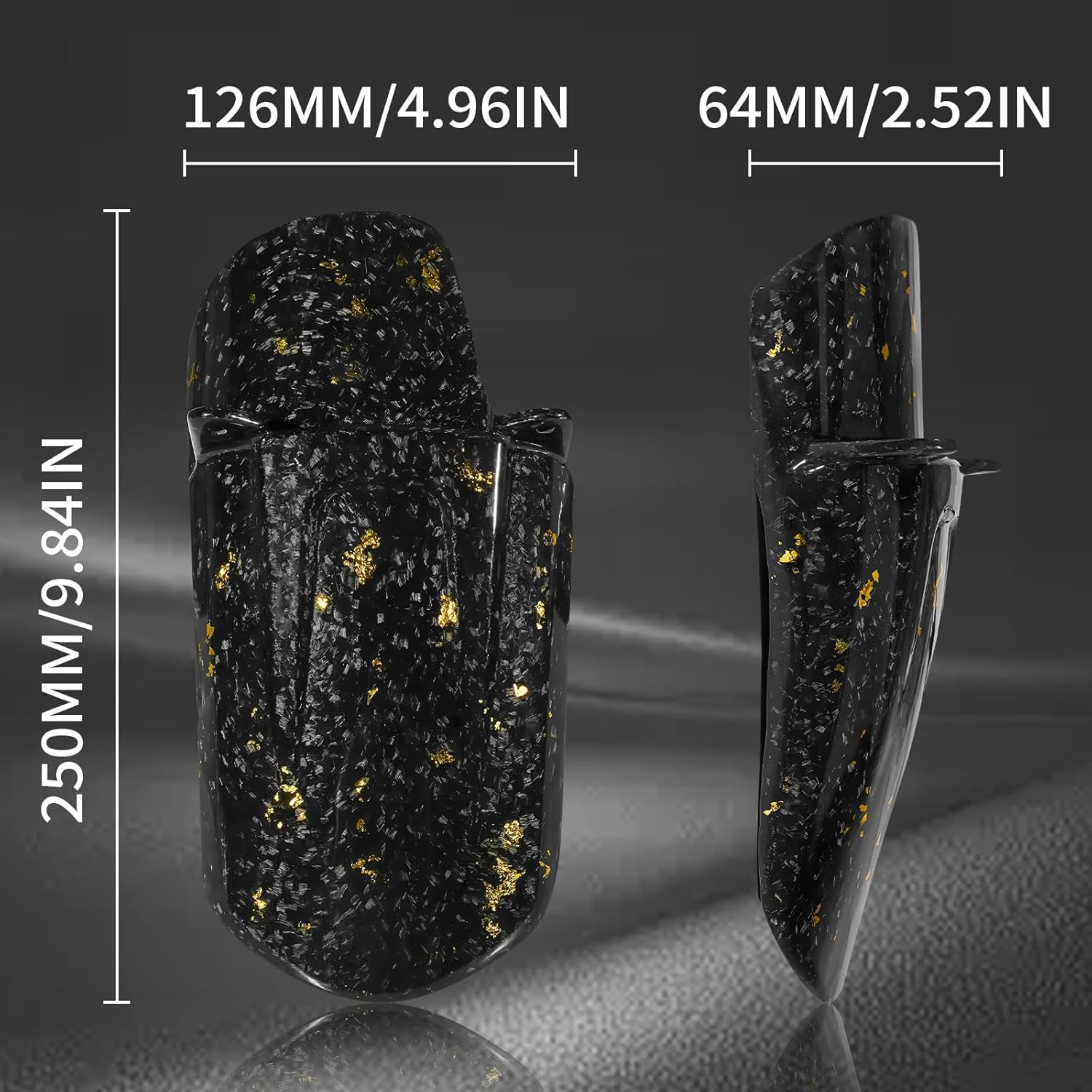 Sur Ron Rear Cushion Fender,Carbon Fiber Motorcycle Fender Mud Guard for Surron Sur Ron Light Bee X/S Segway X260 X160 Electric Dirt Bike Gold