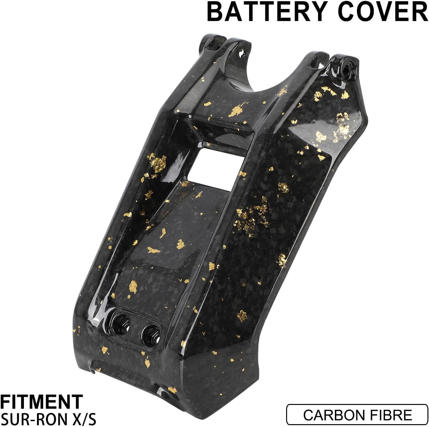 Surron Battery Cover Carbon Fiber Motorcycle Ebike Battery Lid Guards Wrap for Surron Sur Ron Light Bee X/S Electric Dirt Bike Gold
