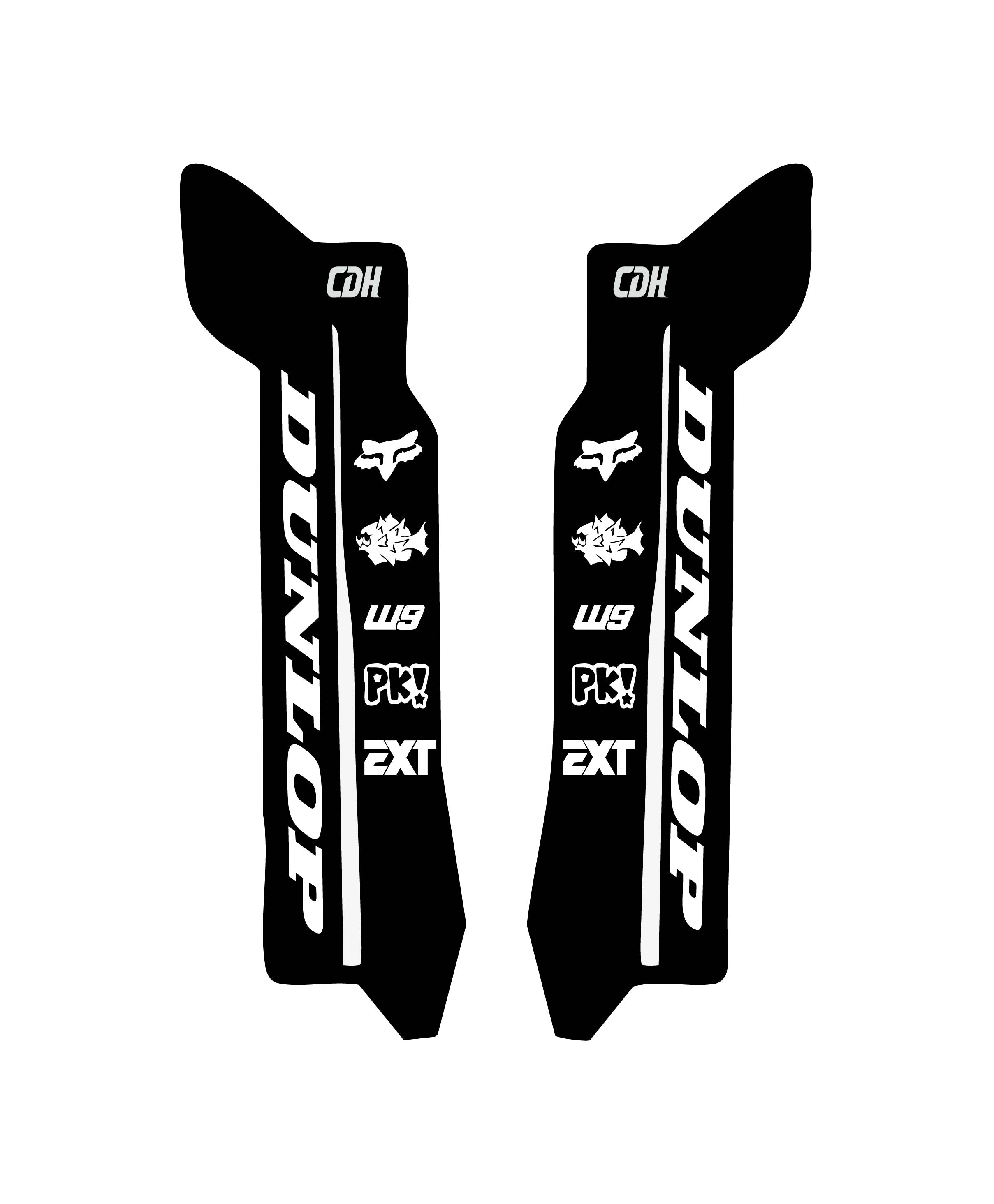E-Ride Pro 2.0 SS Fork Guard Decal