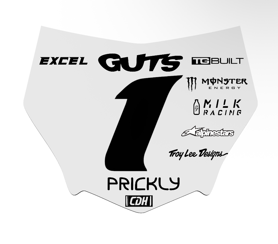 MOTOCUTZ Plate Decal