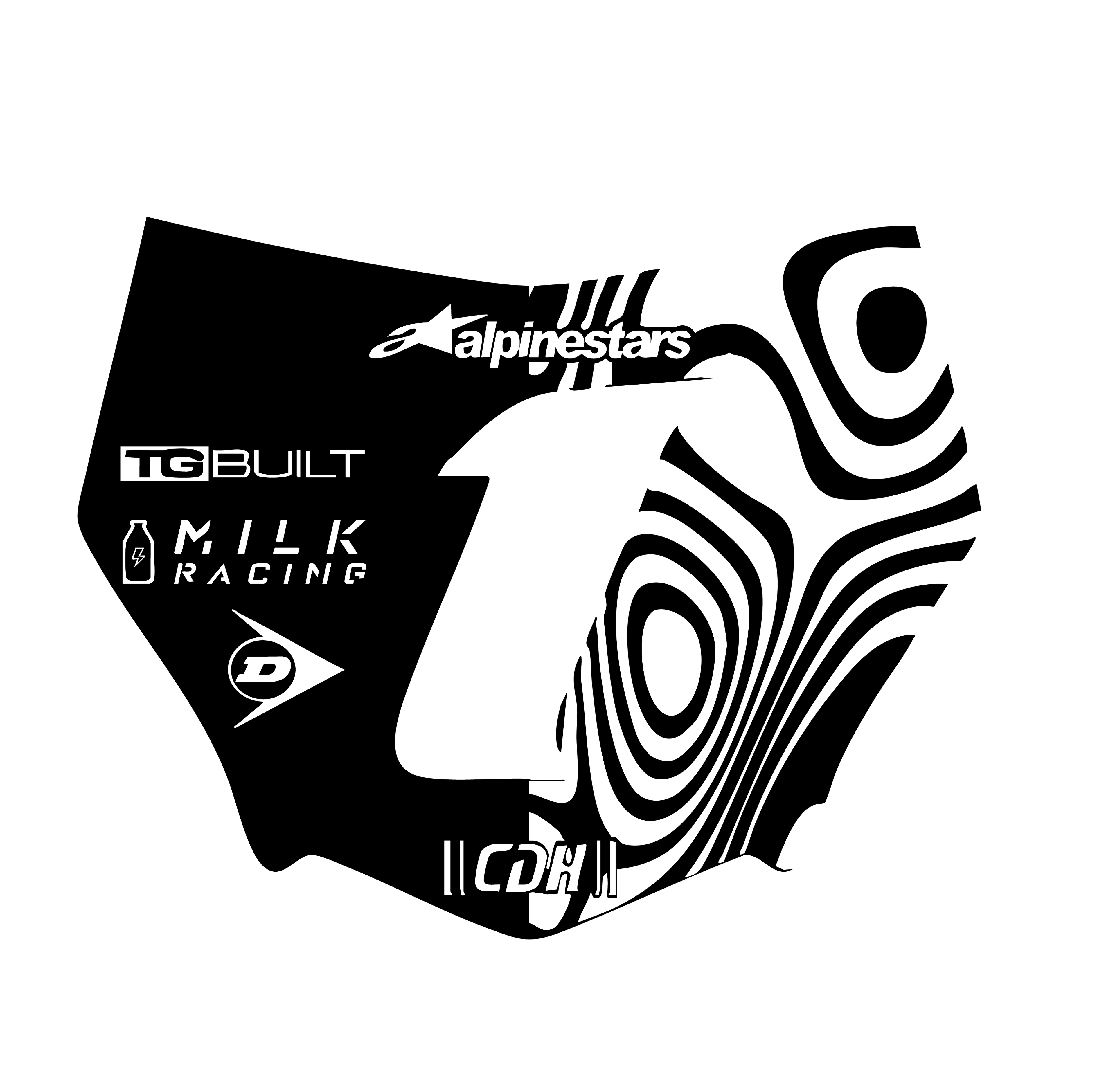 MOTOCUTZ Plate Decal