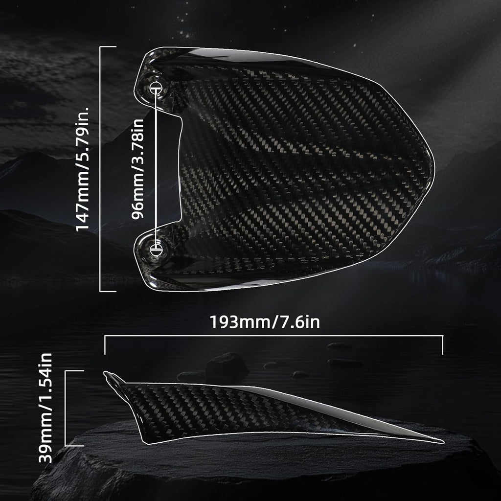 Real Carbon Fiber Mud Guard - Rear Cushion Fender Rear Fender Plastic Taparia Carbon Fiber Parts for Talaria Sting MX3/MX4/MX5 Talaria Electric Dirt Bike Talaria Sting R Bike Accessories