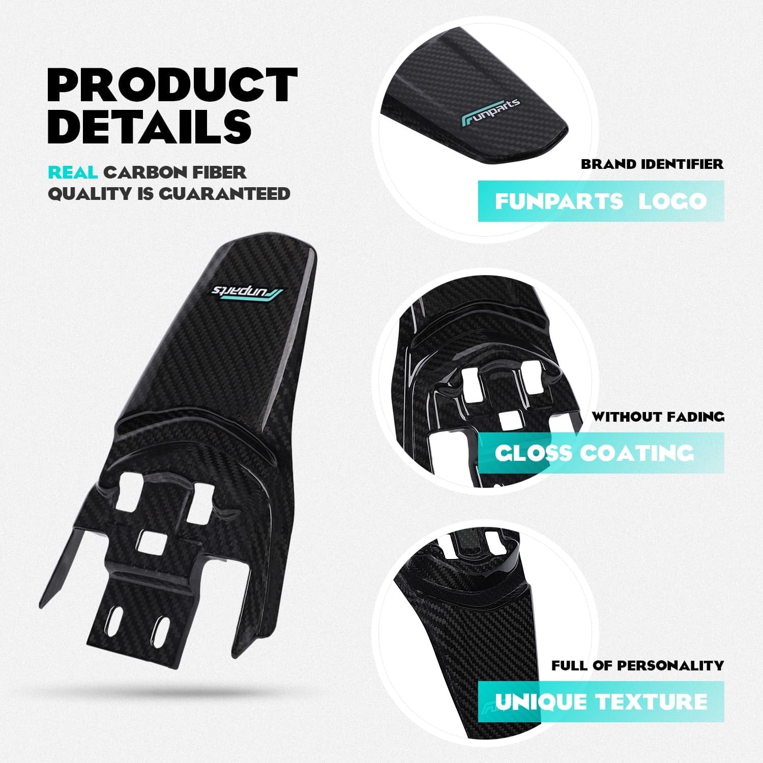 Sur Ron Rear Fender,Carbon Fiber Motorcycle Fender Mud Guard for Surron Sur Ron Light Bee X/S Segway X260 X160 Electric Dirt Bike