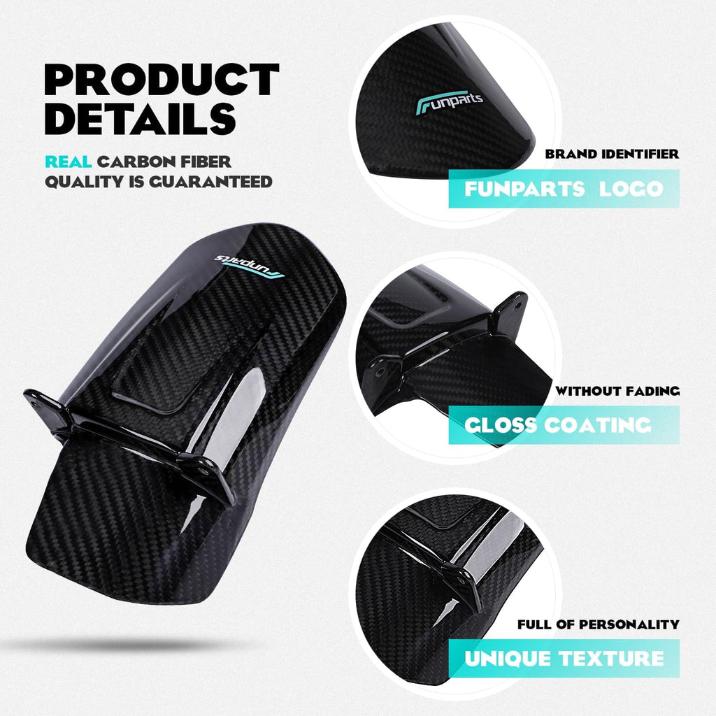 Sur Ron Rear Cushion Fender,Carbon Fiber Motorcycle Fender Mud Guard for Surron Sur Ron Light Bee X/S Segway X260 X160 Electric Dirt Bike