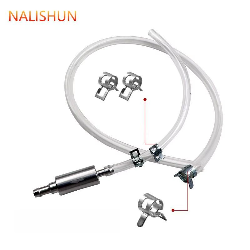 Motorcycle Brake Bleeding Oil Change Pump Tool with One Way Valve Hydraulic Clutch Valve Tube Set Hose Leak-Proof Exhaust Tube