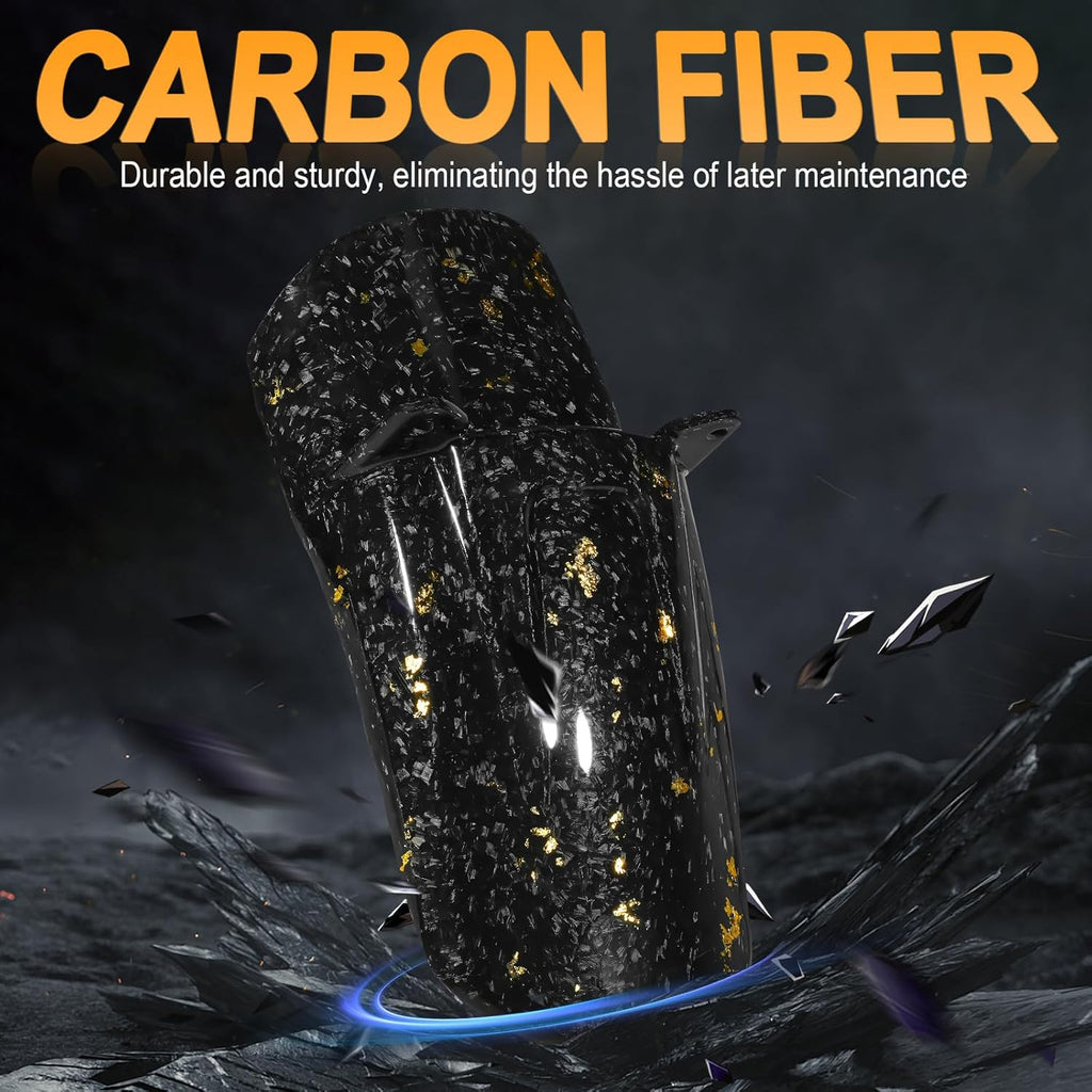 Sur Ron Rear Cushion Fender,Carbon Fiber Motorcycle Fender Mud Guard for Surron Sur Ron Light Bee X/S Segway X260 X160 Electric Dirt Bike Gold